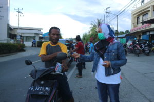 DWP BNN Papua Barat Kampanye Stop Narkoba dan Bagi Masker Gratis