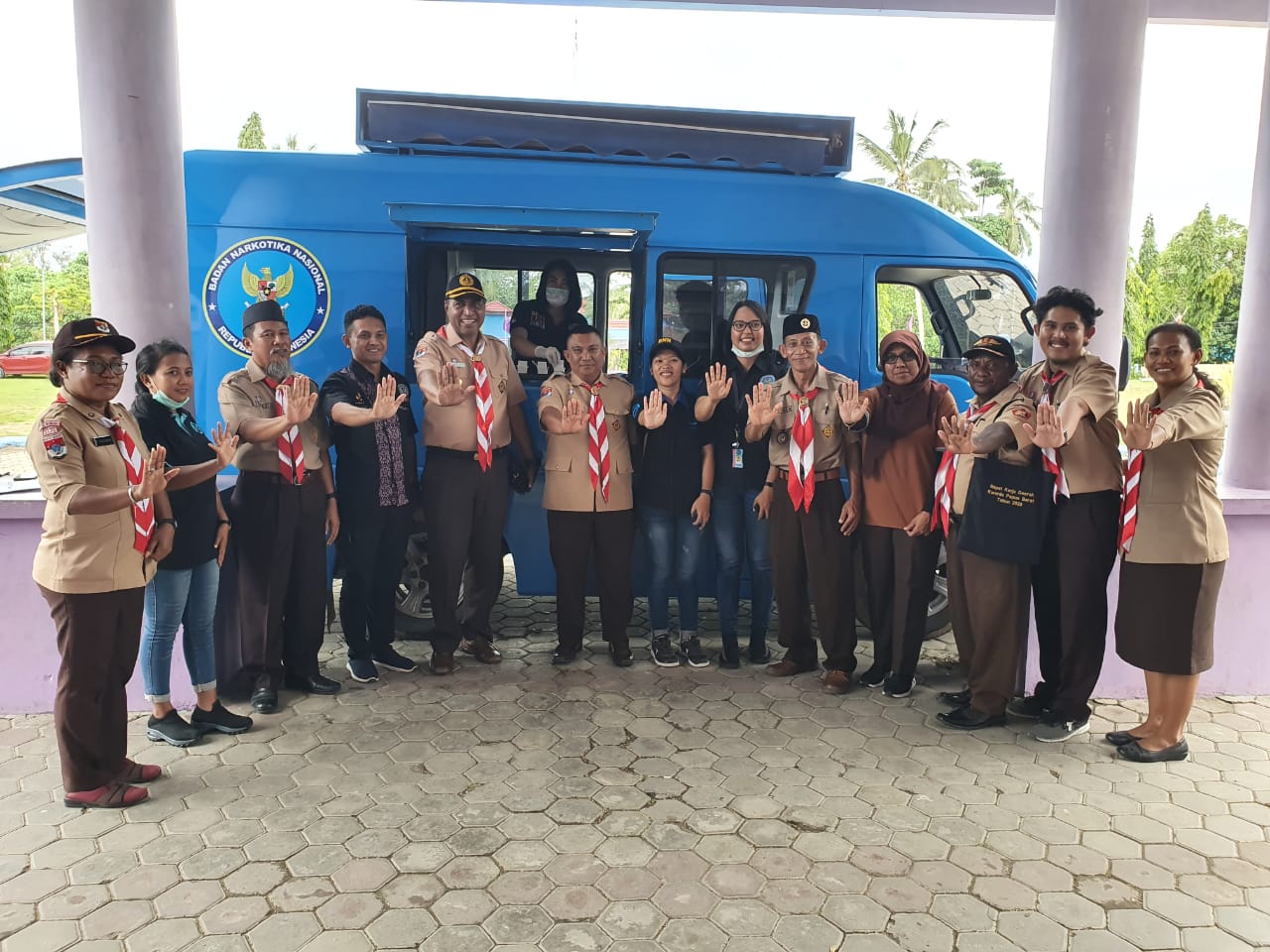 BNNP Papua Barat Lakukan Tes Urine di Rapat Kerja Daerah III Gerakan Pramuka Papua Barat Tahun 2020