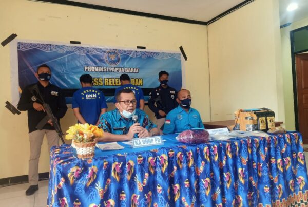BNN Papua Barat kembali Mengungkap Jaringan Narkotika dari Lampung