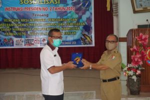 BNNP Papua Barat Sosialisasi Inpres Nomor 2 Tahun 2020 Tentang RAN P4GN di Pemkab Fak Fak