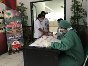 BNN Lakukan Sosialisasi P4GN serta Pelaksanaan Test Urine pada Paldam XVIII/Kasuari BNN Lakukan Sosialisasi P4GN serta Pelaksanaan Test Urine pada Paldam XVIII/Kasuari