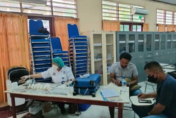 Sosialisasi dan Tes Urine bagi Calon Mahasiswa dan Mahasiswi Poltekes Kemenkes Sorong