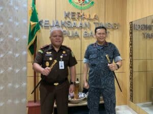 Audiensi Kepala BNNP Papua Barat Dengan Kepala Kejaksaan Tinggi Papua Barat