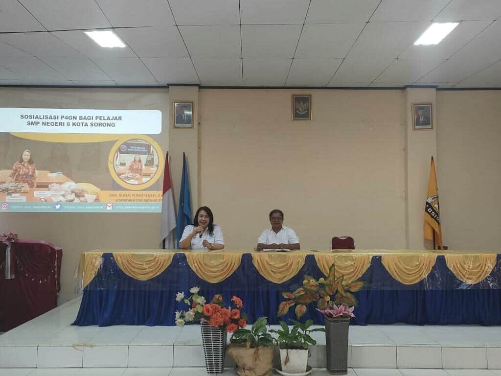Kegiatan Sosialisasi P4GN Masa Pengenalan Lingkungan Sekolah (MPLS) SMP Negeri 6 Kota Sorong
