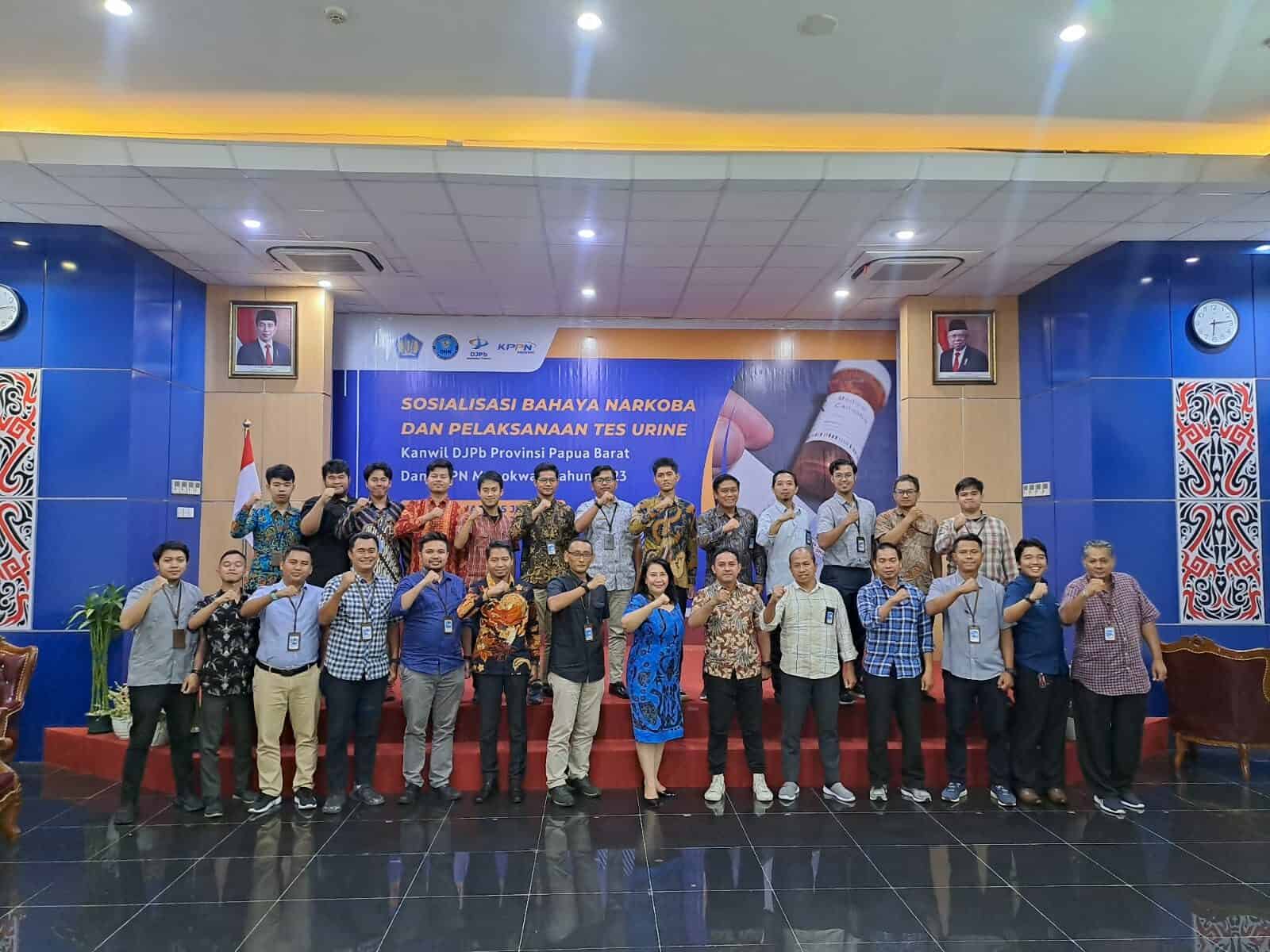 Kegiatan Sosialisasi P4GN dan Screening Test Pegawai Kanwil DJPb Provinsi Papua Barat dan KPPN Manokwari Kegiatan Sosialisasi P4GN dan Screening Test Pegawai Kanwil DJPb Provinsi Papua Barat dan KPPN Manokwari