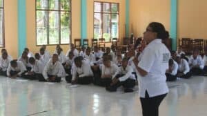 Kegiatan Sosialisasi P4GN Masa Pengenalan Lingkungan Sekolah (MPLS) SMK Kehutanan Negeri Manokwari