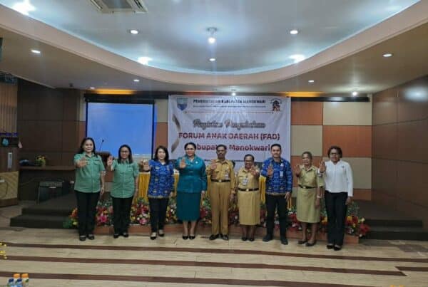 Sosialisasi Bahaya Narkoba bagi Para Peserta Kegiatan Pengukuhan Forum Anak Daerah (FAD) Kabupaten Manokwari