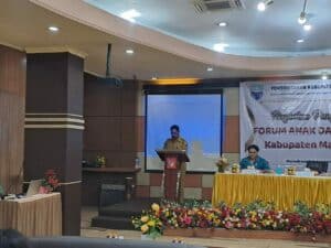 Sosialisasi Bahaya Narkoba bagi Para Peserta Kegiatan Pengukuhan Forum Anak Daerah (FAD) Kabupaten Manokwari
