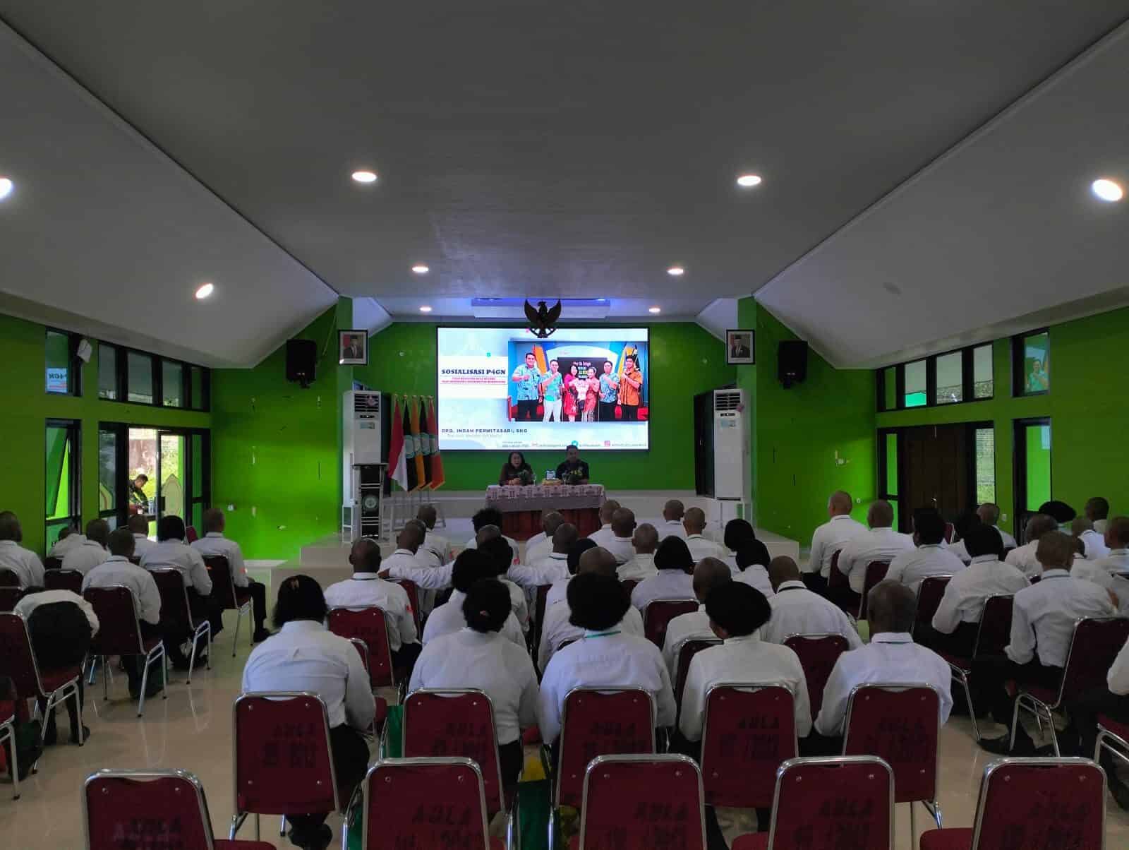 Sosialisasi P4GN pada kegiatan bela negara bagi Mahasiswa Polbangtan Manokwari