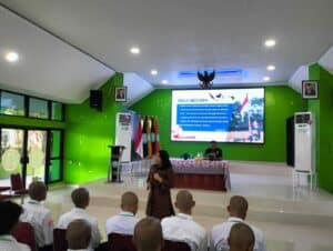 Sosialisasi P4GN pada kegiatan bela negara bagi Mahasiswa Polbangtan Manokwari