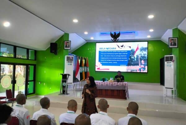 Sosialisasi P4GN pada kegiatan bela negara bagi Mahasiswa Polbangtan Manokwari