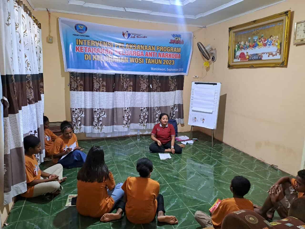 Kegiatan Intervensi Pelaksanaan Program Ketahanan Keluarga Anti Narkoba di kelurahan Wosi Tahun 2023 Pertemuan Kedua