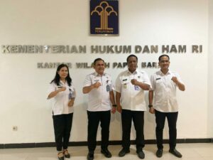Kepala BNNP Papua Barat Sambangi Kanwil Kemenkumham Papua Barat Jalin Sinergitas dalam P4GN