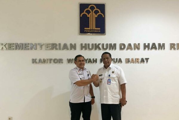 Kepala BNNP Papua Barat Sambangi Kanwil Kemenkumham Papua Barat Jalin Sinergitas dalam P4GN