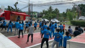 Sosialisasi Komunikasi Informasi dan Edukasi P4GN melalui Senam Bersinar BNNP Papua Barat