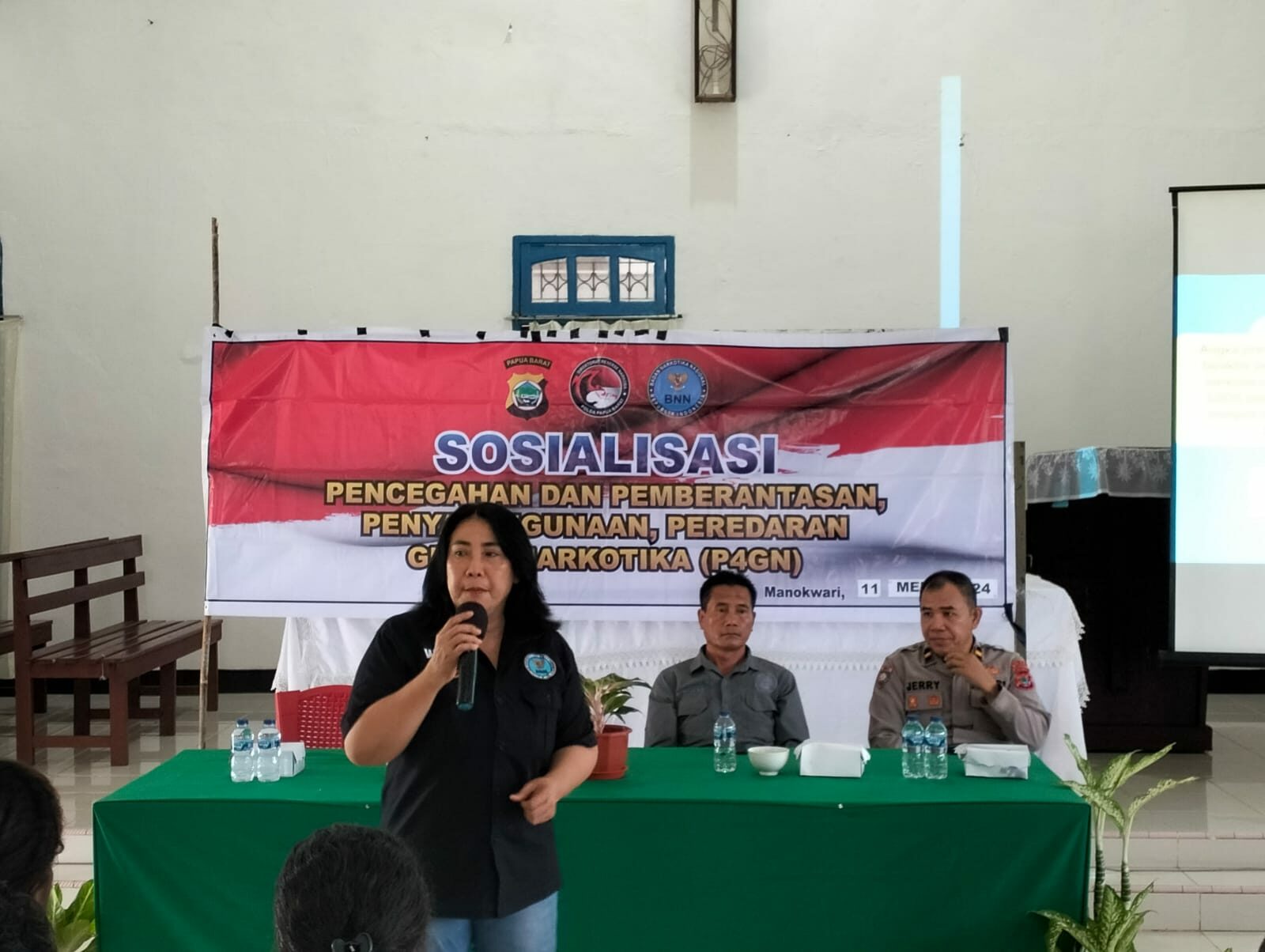 Sambut Peringatan HANI Tahun 2024, BNNP Papua Barat Melaksanakan Sosialisasi P4GN Bersama Jemaat GKI Yohanes Susweni