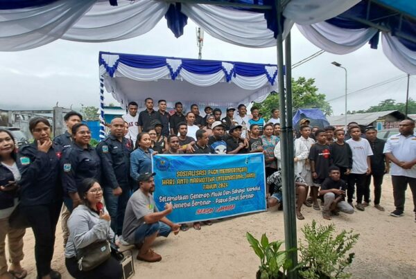 Sambut Peringatan HANI Tahun 2024, BNNP Papua Barat Melaksanakan Sosialisasi P4GN Bersama Yayasan Rumah Generasi Dahsyat Papua Barat