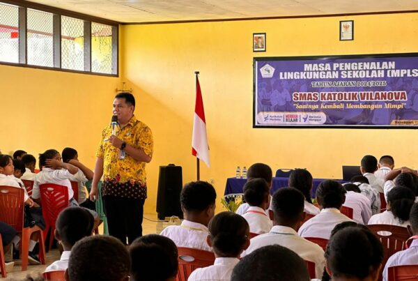 Sosialisasi P4GN Pada Kegiatan MPLS SMAS Villanova Manokwari