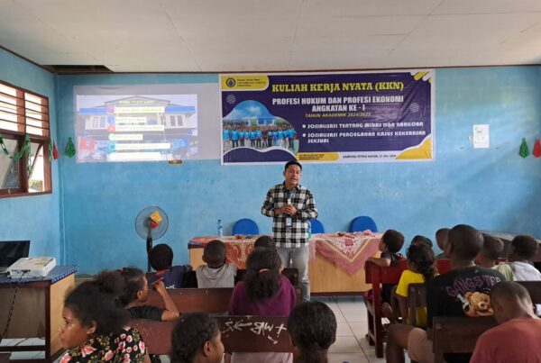 Sosialisasi P4GN bagi Masyarakat Kampung Wisata Petrus Kafiar melalui Program kerja KKN Mahasiswa Universitas Caritas Indonesia Sosialisasi P4GN bagi Masyarakat Kampung Wisata Petrus Kafiar melalui Program kerja KKN Mahasiswa Universitas Caritas Indonesia