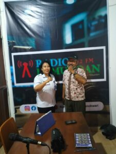Kegiatan Informasi dan Edukasi P4GN Melalui Placement Radio lokal/daerah Kamundan 82,9 Fm Manokwari