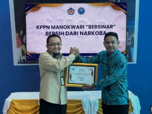 Wujudkan KPPN Bersinar, BNNP Papua Barat Laksanakan Sosialisasi P4GN di KPPN Manokwari